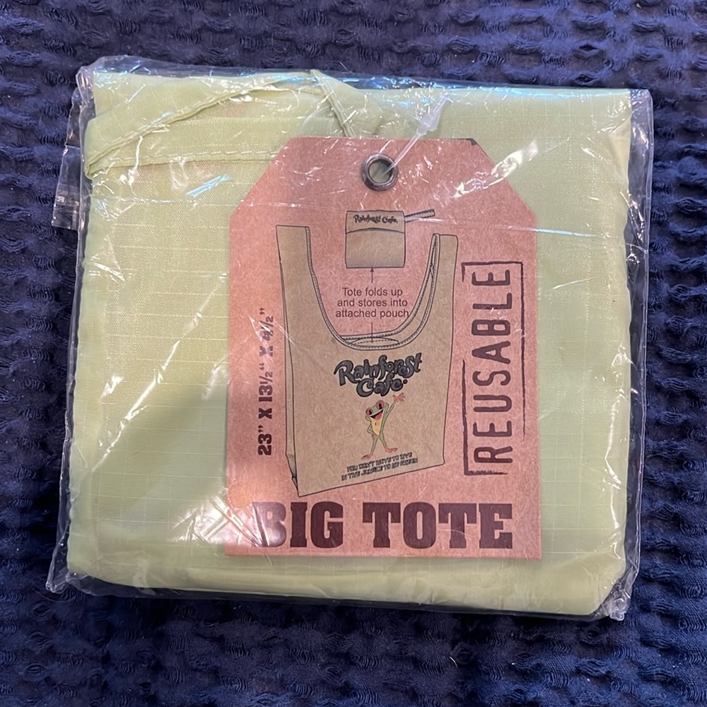 Rainforest Cafe Reusable Big Tote NWT